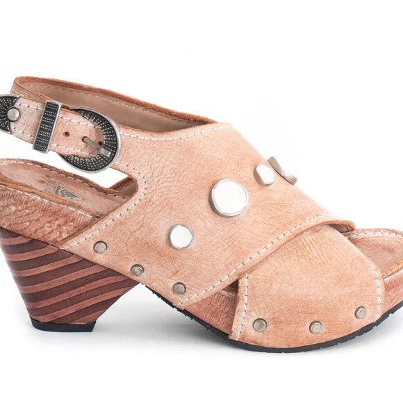 Fluevog Low Rule Sarah Slingback Sandal 8.5 natural color - Picture 2 of 5